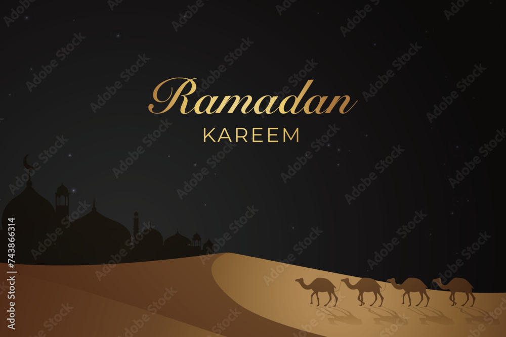 Ramadan, Eid al-Fitr, Islamic new year mosque background greeting card Ramadan, Eid al-Fitr, Islamic new year mosque background greeting card
