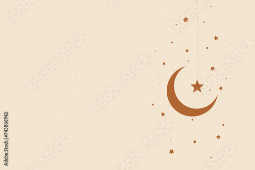 Ramadan, Eid al-Fitr, Islamic new year mosque background greeting card