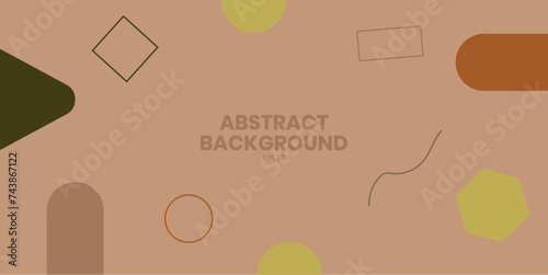 Abstract background with various symmetrical shapes, suitable for web banners, banners, wallpapers and others