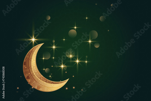 Ramadan, Eid al-Fitr, Islamic new year mosque background greeting card