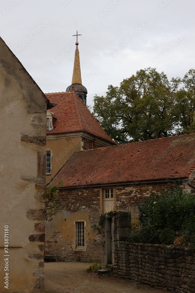Fototapeta premium Old village in Epoisses, France 