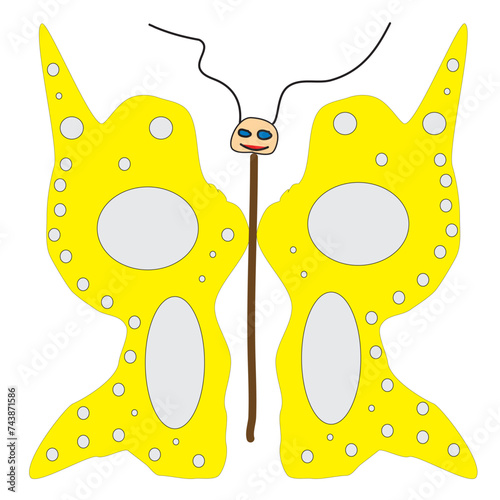 Discover the captivating yellow butterfly with a thousand eyes!
