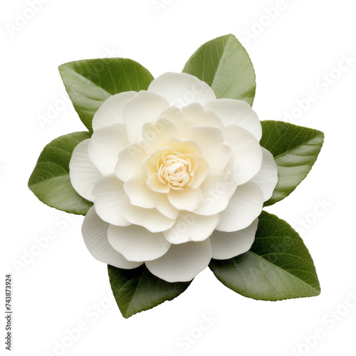 Flower - blossom.White . Camellia (White): Admiration and perfection