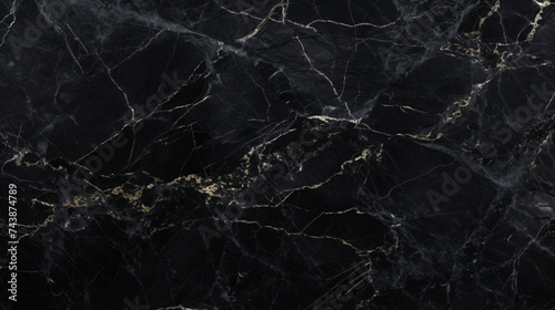 Black marble texture pattern or abstract black.