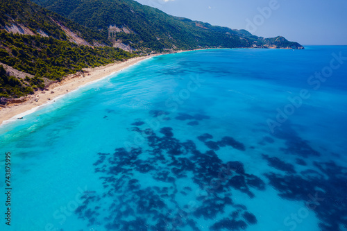 Marine beach view. Mediterranean Sea. Surf line. © EgoR