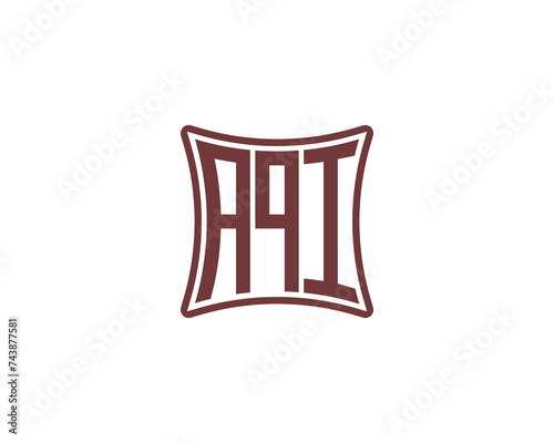 AQI logo design vector template