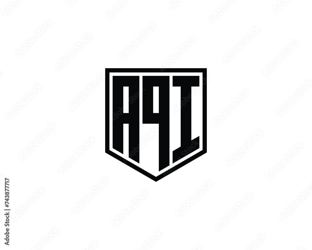 AQI logo design vector template AQI logo design vector template
