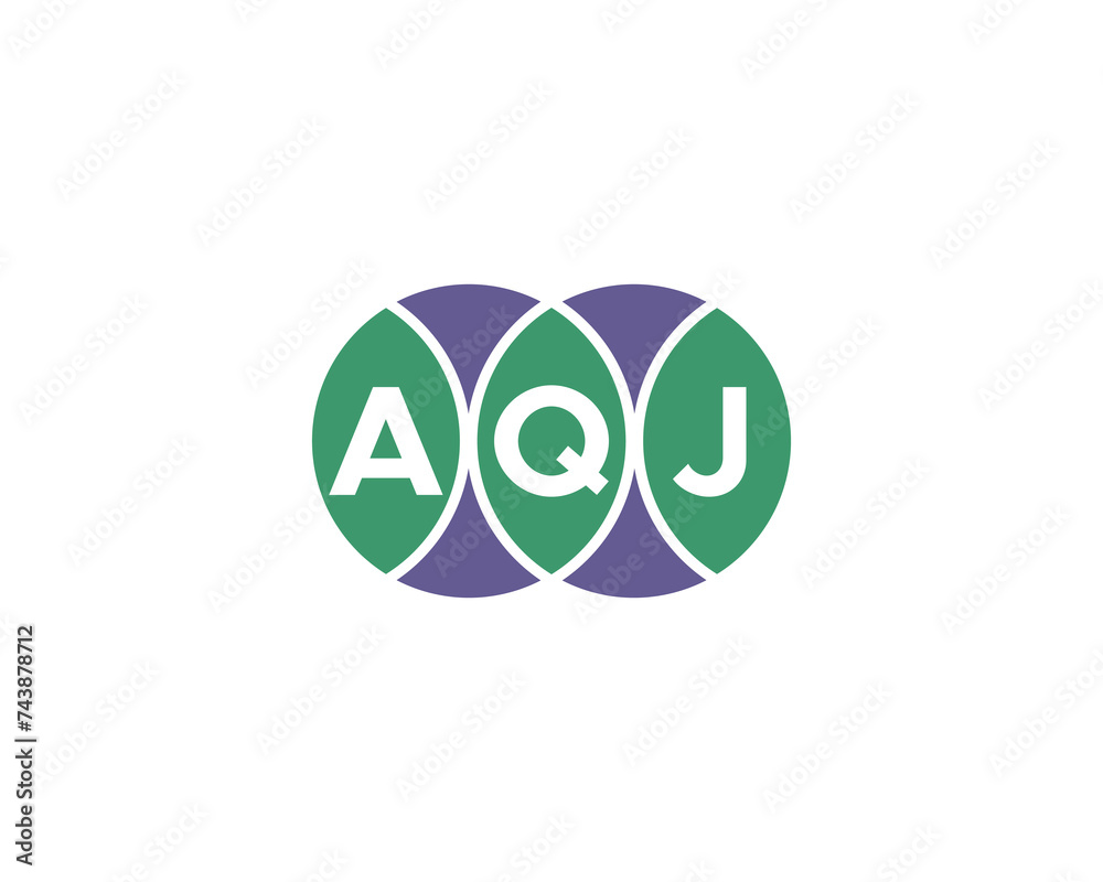 AQJ logo design vector template AQJ logo design vector template