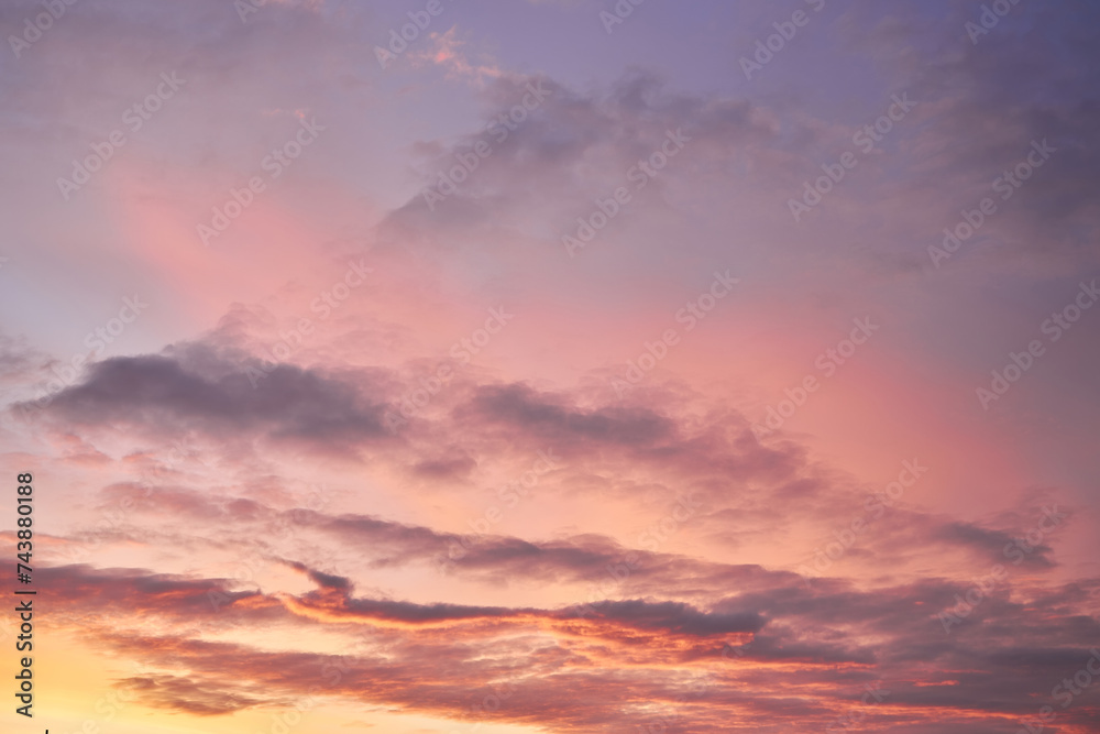 Cloudscape of cumulus sunset clouds Cloudscape of cumulus sunset clouds