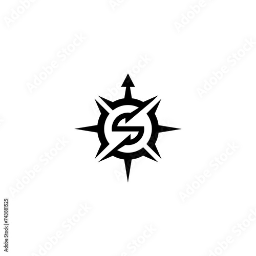 s compass icon,boat,beach