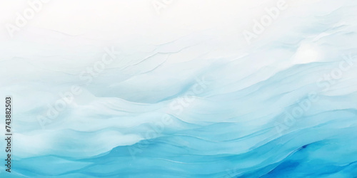 Vector ocean watercolor soft blue and white wavey curve line background. Blue water ocean sea wave seamless background.