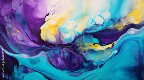 A canvas erupts in a joyous dance of colors, each splash a vibrant melody on the white stage.