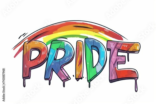 LGBTQ Pride agenderflux. Rainbow pride harmony colorful rust diversity Flag. Gradient motley colored turmoil LGBT rights parade festival individualized diverse gender illustration photo