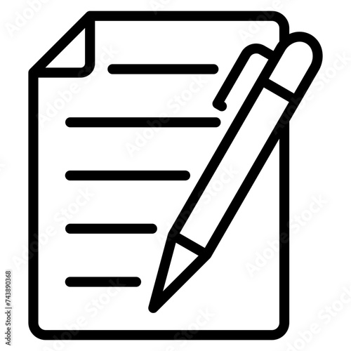 Memo Icon Element For Design
