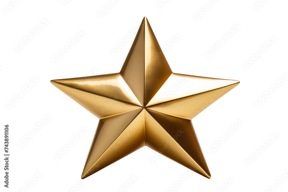 Gold Star. The stars five points are distinct and sharp, creating a striking contrast. On PNG Transparent Clear Background. Gold Star. The stars five points are distinct and sharp, creating a striking contrast. On PNG Transparent Clear Background.