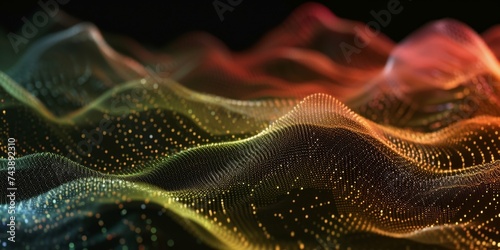 abstract technology particles mesh background © xartproduction