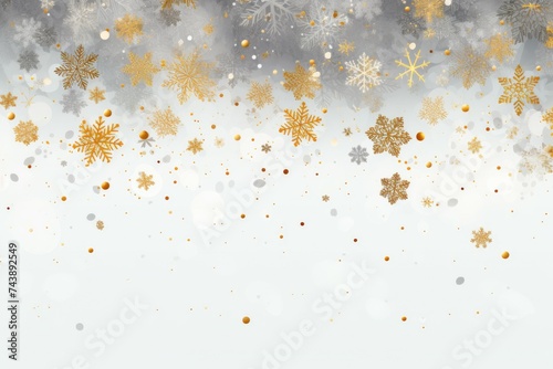 snowflakes with sparkling decorations © mimagephotos