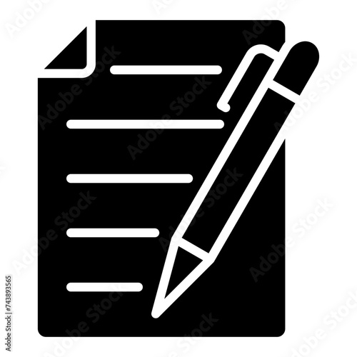 Memo Icon Element For Design