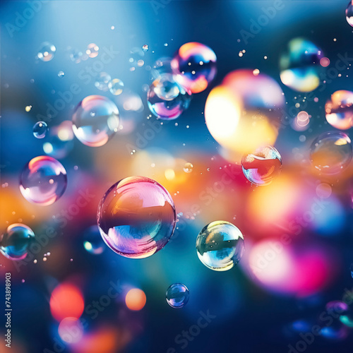 colorful bubbly background 2