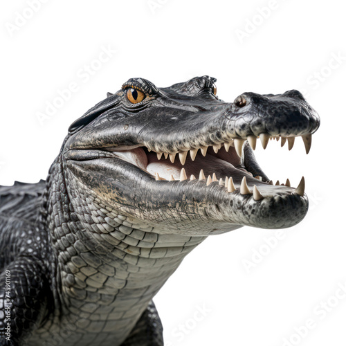 Alligator isolated on transparent background © posterpalette