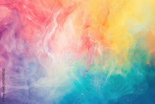 Colorful abstract rainbow gradient background with smooth transitions. © darshika