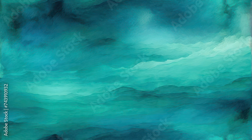 abstract green sea and misty textured wallpaper background