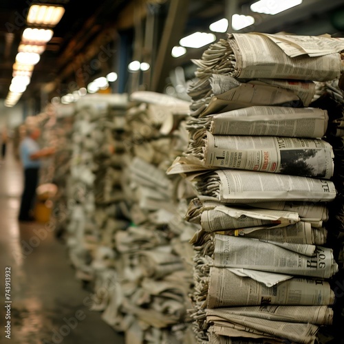 The struggle of a newspaper industry in the digital age photo