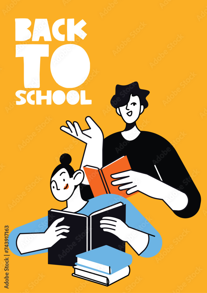 vector image inviting back to school vector image inviting back to school