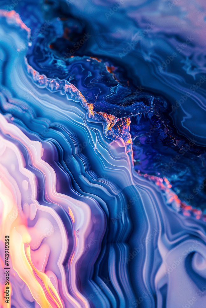 Vertical Gradient surface of agate rock. - obrazy, fototapety, plakaty 