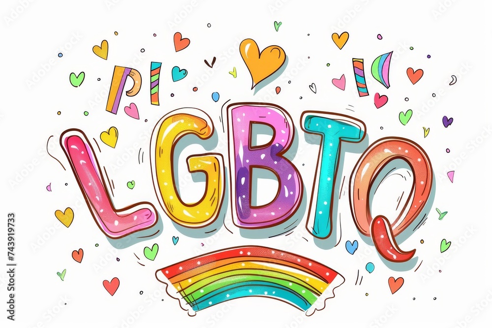 Fototapeta premium LGBTQ Pride chinese yellow. Rainbow alternative colorful glitter diversity Flag. Gradient motley colored gathering LGBT rights parade festival smorgasbord pride community equality
