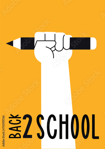 vector image inviting back to school