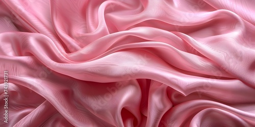 Luxurious and Elegant Soft Blush Pink Silk with Delicate Folds. Concept Soft Pink, Silk, Luxurious, Elegant, Delicate Folds