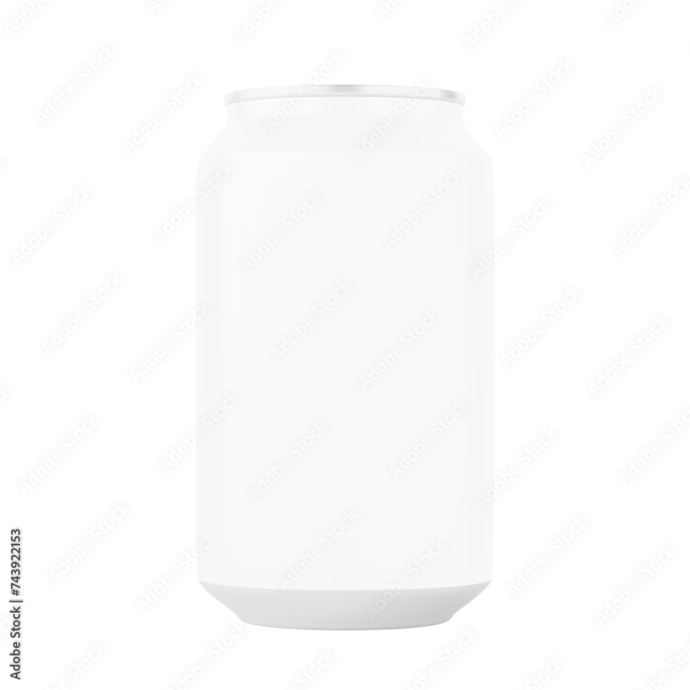 Blank metal can for beer or soda drink without background. Template for mockup Blank metal can for beer or soda drink without background. Template for mockup