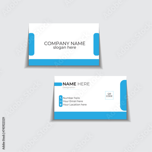 clean and simple Business card design ,Double sided business card design,