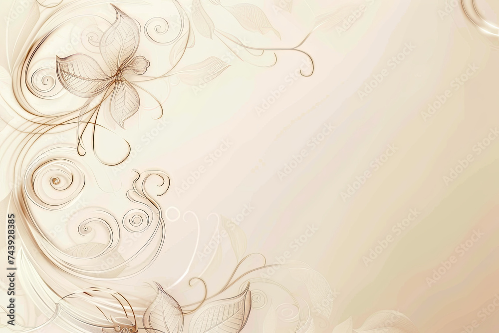 Elegant wedding invitation/ anniversary background / frame design with swirls Elegant wedding invitation/ anniversary background / frame design with swirls