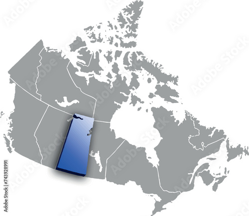 SASKAT CHEWAN DEPARTMENT MAP STATE OF CANADA 3D ISOMETRIC MAP