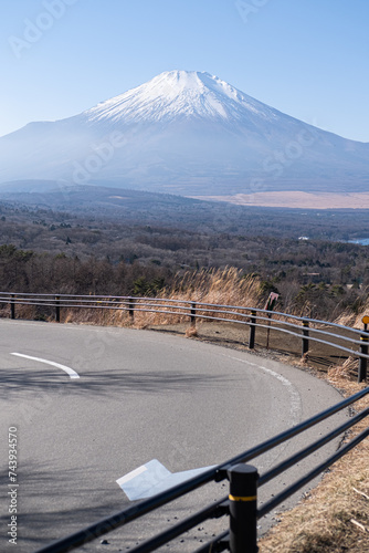 view of mount Fuji around mount Mikuni photo