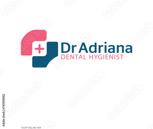 dental hygienist logo design, Medical logo