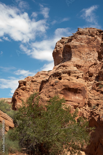 red rocks in the antelope canyon in arizona