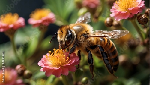 bee on flower © AI STOCK