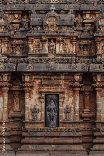 Carvings and sculptures in Airavatesvara Temple  Darasuram  Kumabakonam  Tamil Nadu  India
