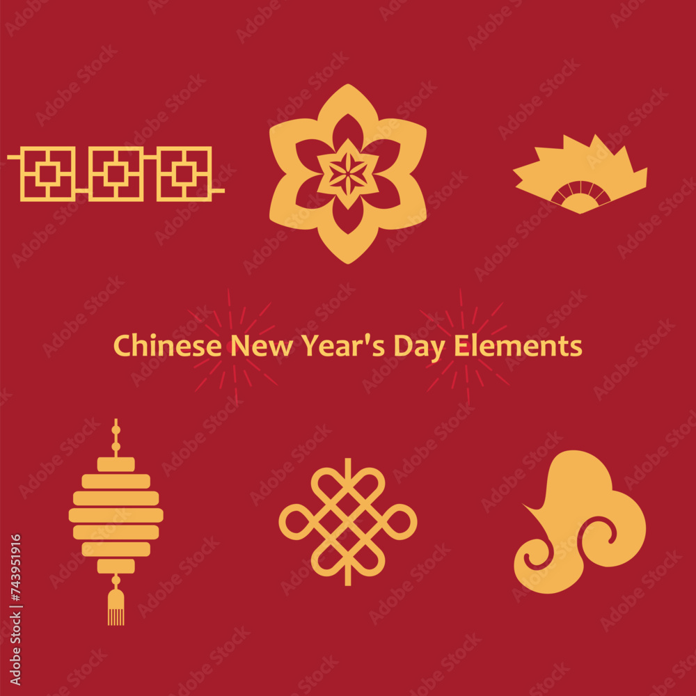 Chinese New Year element design Chinese New Year element design