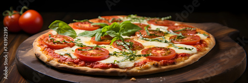 Delicious Gluten-Free Margherita Pizza on Rustic Wooden Table