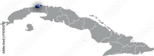 Havana city province of CUBA 3d isometric map