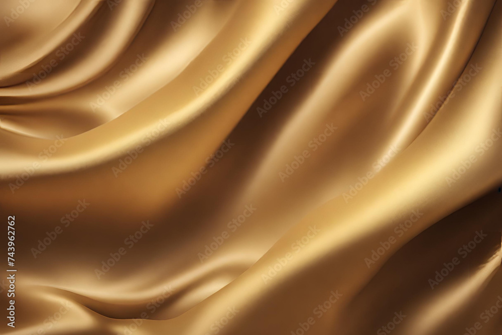 Fototapeta premium Abstract gradient smooth Blurred silk Gold background image