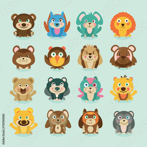 2d vector illustration for learning cartoon character design for letters of the English language 