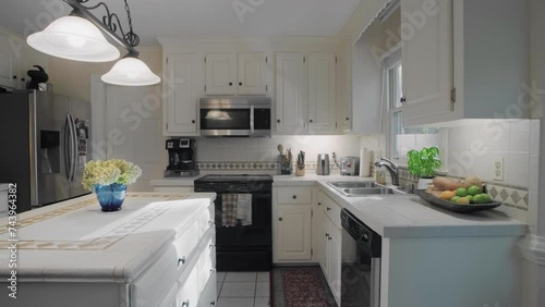 Gimbal shot of a kitchen in a home in Richmond, Virginia