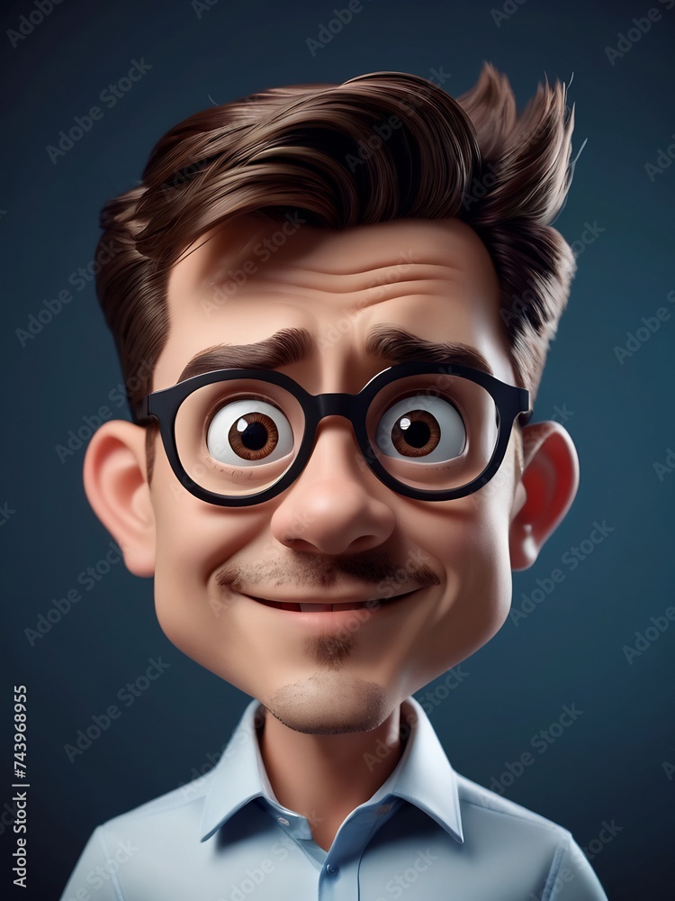 3d portrait cartoon caricature illustration, playful cartoon humorous portrait caricature, whimsical caricature 3d portrait cartoon caricature illustration, playful cartoon humorous portrait caricature, whimsical caricature