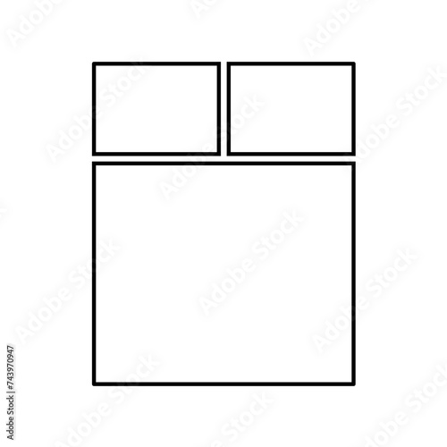 Manga comic panel template