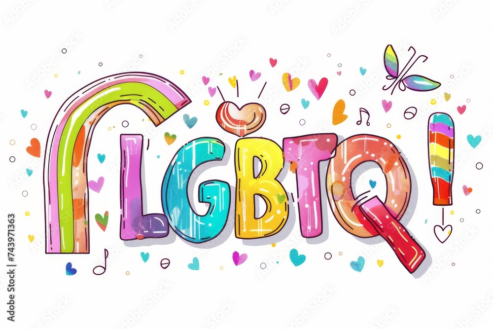 LGBTQ Pride two spirit. Rainbow rainbow lane colorful relaxed diversity Flag. Gradient motley colored sapphire blue LGBT rights parade festival lgbtqia+ diverse gender illustration - obrazy, fototapety, plakaty 